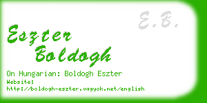 eszter boldogh business card